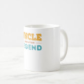 Oom Godfather Legend Christelijk baptisme Koffiemok (Voorkant rechts)