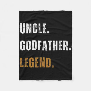 Oom Godfather Legend Grappig Nieuw Oom Vet Fleece Deken