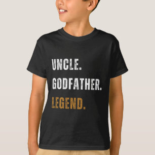 Oom Godfather Legend Grappig Nieuw Oom Vet T-shirt