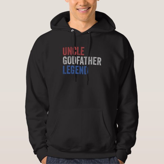Oom Godfather Legend Red White en Blue Hoodie (Voorkant)