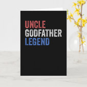 Oom Godfather Legend Red White en Blue Kaart (Gele Bloem)