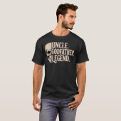 Oom Godfather Legend Schedel T-shirt (Voorkant volledig)