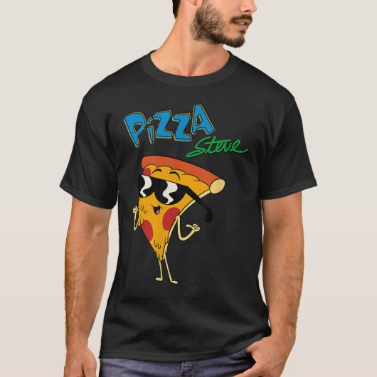 oom Grandpa Pizza Steve T-shirt (Voorkant)