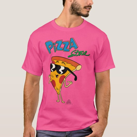 Oom Grandpa Pizza Steve T-shirt (Voorkant)