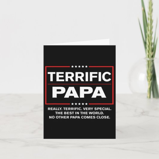 Oom - Grappige Donald Trump Grote Papa Kaart (Voorkant)