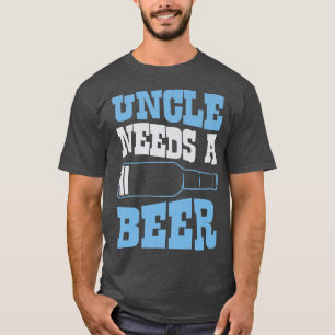 Oom heeft een bier nodig met een laag batterijpict t-shirt