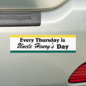 Oom Henry's Bumpersticker (Op auto)