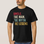 Oom Het Man De Mmythe de Legend Funny T-shirt (Voorkant)