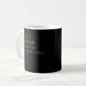 Oom Het Man De mythe De slechte invloed Koffiemok (Voorkant links)