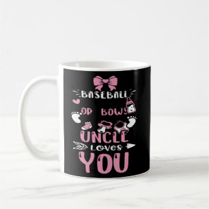 Oom honkbal of strikken oom houdt van je baby meis koffiemok