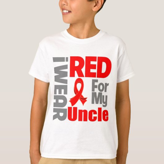 Oom - Ik Draag Red Ribbon T-shirt (Voorkant)