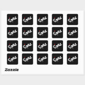Oom in Arabische kalligrafie عم ي Vierkante Sticker (Vel)