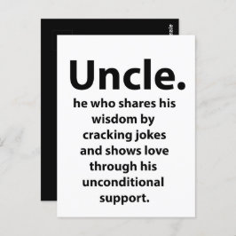 Oom Inspirerend Grappig  Briefkaart