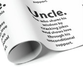 Oom Inspirerend Grappige Citaat Typografie Oom Cadeaupapier (Rol Hoek)
