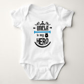 Oom is mijn held baby romper (Voorkant)