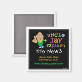 oom jay legt uit - magneet (Voorkant / Achterkant)