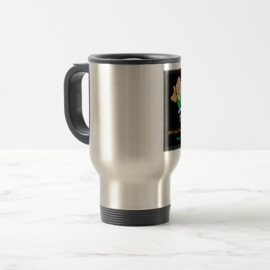 Oom Jay legt uit - Travel Mug Reisbeker (Voorkant links)