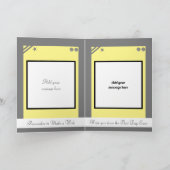 Oom, je bent de beste grijze gele verjaardag kaart (Binnen)