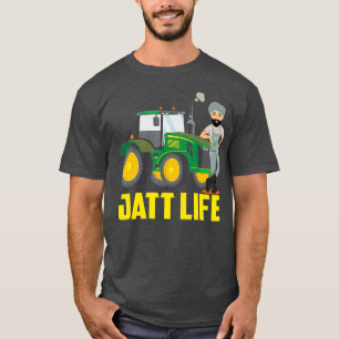 oom Jee Punjabi Farmer Jatt Life Tractor T-shirt