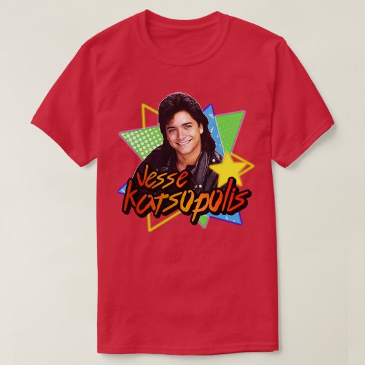 Oom Jesse Katsopolis Volledig Huis 90s Tribute T-shirt (Design voorkant)
