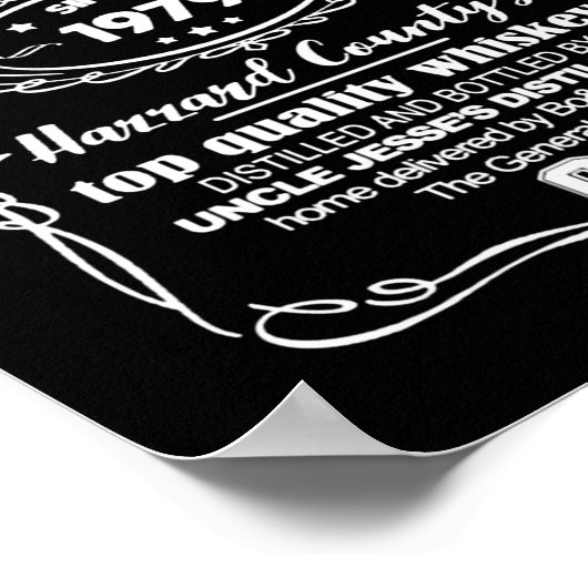 Oom Jesse's Moonshine sinds 1979 Poster (Hoek)