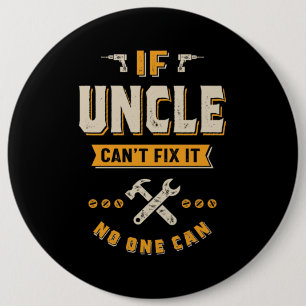 Oom kan het niet oplossen ronde button 6,0 cm