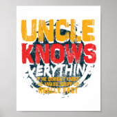 Oom kent alles Funny oom Fathers Day Gif Poster (Voorkant)