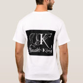 Oom King zwarte achtergrond t-shirt (Achterkant)