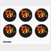 Oom kleverige ronde Sticker (Vel)