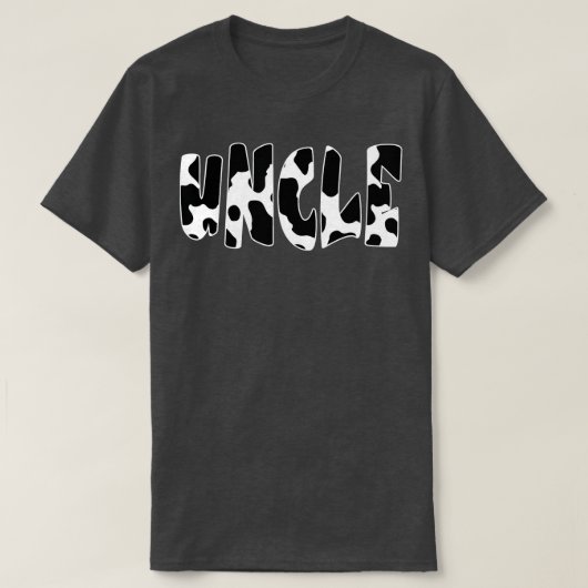 Oom Koe Afdrukpatroon Koe T-shirt (Design voorkant)