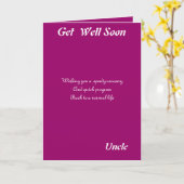 Oom krijgt snel een kaartje kaart (Gele Bloem)