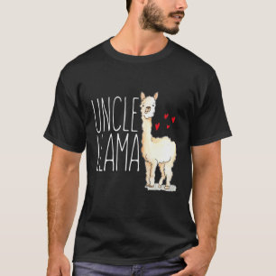 Oom Lama Overeenkomstige Familie Stam Harten T-shirt