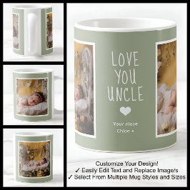 Oom Love You Foto's Modern Zachte Groen C22 Wit Koffiemok