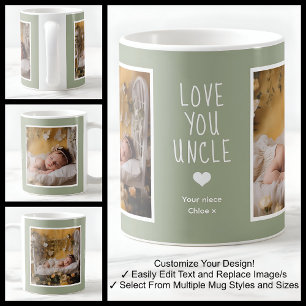 Oom Love You Foto's Modern Zachte Groen C22 Wit Koffiemok