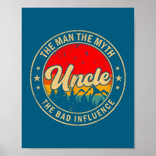 Oom Man Mythe Slechte Invloed Illustratie Poster (Voorkant)