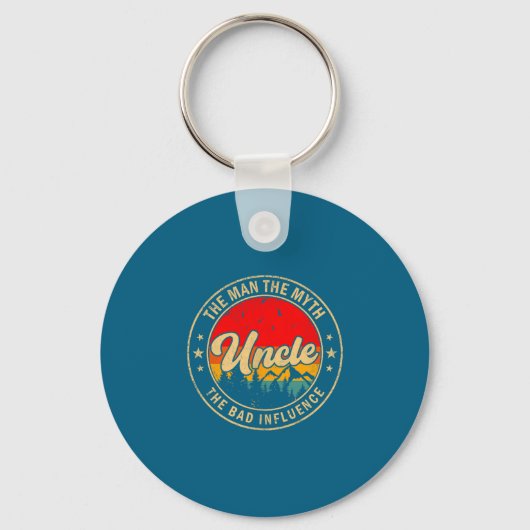 Oom Man Mythe Slechte Invloed Sleutelhanger (Voorkant)