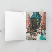 Oom Mistletoe & Jong Feestdagen Kaart (Binnen)