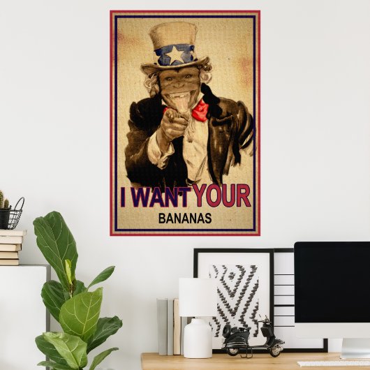 oom Monkey Poster (Thuiskantoor)