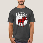 Oom Moose Red Pset Buffalo Matching Family T-shirt (Voorkant)