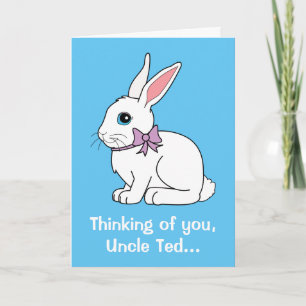 Oom Naam  paasbunny. Feestdagen Kaart