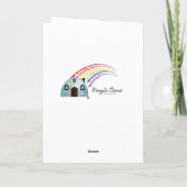 Oom Naam  paashaas. Feestdagen Kaart (Achterkant)