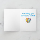 Oom Naam  paashaas. Feestdagen Kaart (Binnen)