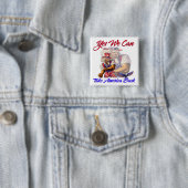 Oom Obama, we kunnen Amerika terugnemen Vierkante Button 5,1 Cm (In situ)