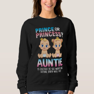 Oom of tante prins of prinses opgewonden om te zie trui