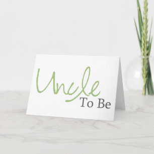 Oom om te worden (groen script) kaart