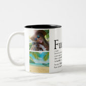 Oom, Oom Definitie 4 Foto Collage Tweekleurige Koffiemok (Links)