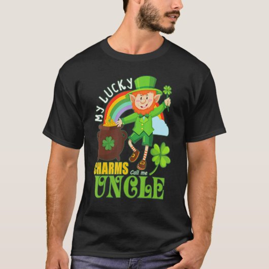 Oom Paddy Day St Patricks Lucky Charms Bel me T-shirt (Voorkant)