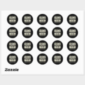 Oom partner in misdaad D Beïnvloedt grappige vader Ronde Sticker (Vel)