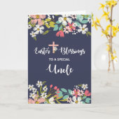 Oom Pasen van Risen Christus Bloemen Kaart (Gele Bloem)