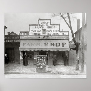Oom Paul's Pawn Shop, 1899.  foto Poster